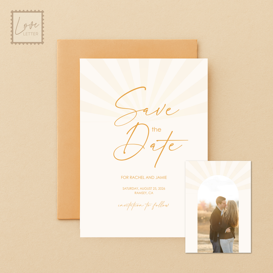 Save the Date Template Golden Hour